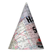 Chapeaux De Fètes Camion Retro sur la carte 50e anniversaire (Gauche)