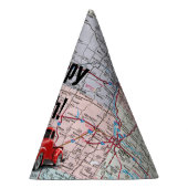 Chapeaux De Fètes Camion Retro sur la carte 50e anniversaire (Droite)