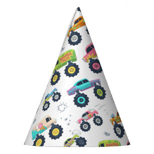 Chapeaux De Fètes Camions monstres aquarelle pour enfants