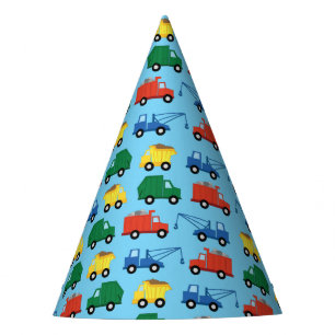 Chapeaux De Fètes Camions Voitures Cute 1er Anniversaire Fête Thèm