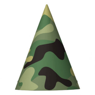 Chapeaux De Fètes Camo Green   Anniversaire militaire