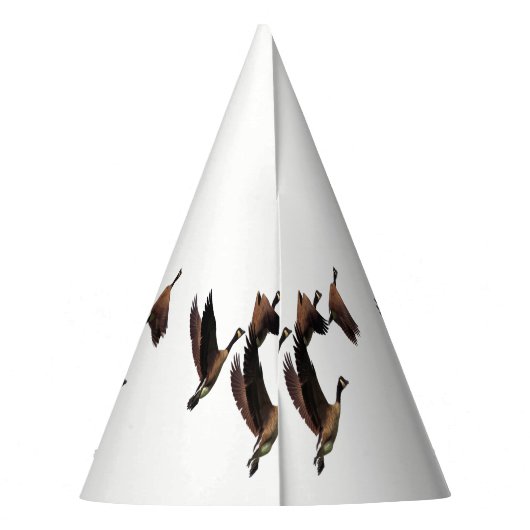 Chapeaux De Fètes Canadian geese flying in a flock kids design (Dos)
