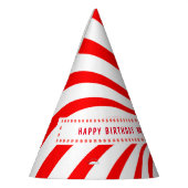 Chapeaux De Fètes Candy Thème Rouge Blanc Anniversaire Célébration (Gauche)