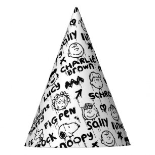 Chapeaux De Fètes Caractères arachide Motif Graffiti