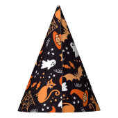 Chapeaux De Fètes Caractères d'halloween illustrés mignons sur bg no (Dos)