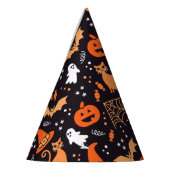 Chapeaux De Fètes Caractères d'halloween illustrés mignons sur bg no (Gauche)