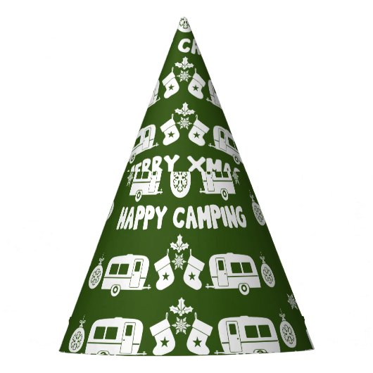 Chapeaux De Fètes Caravan Joyeux Camping de Noël (Devant)
