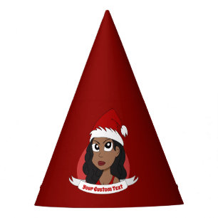 Chapeaux De Fètes Caricature de Noël pour la jeune femme