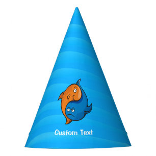 Chapeaux De Fètes Caricature de poisson Yin Yang