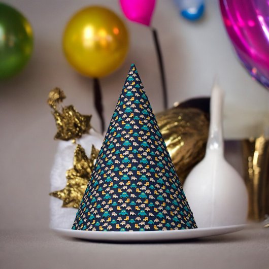 Chapeaux De Fètes Caricature de voitures multicolores