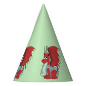 Chapeaux De Fètes Caricature Dragon Rouge (Gauche)