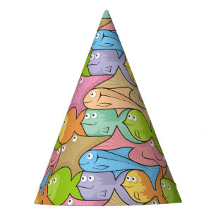 Chapeaux De Fètes Caricature sur les poissons
