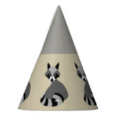 Chapeaux De Fètes Carte graphique Cute Raccoon (Gauche)
