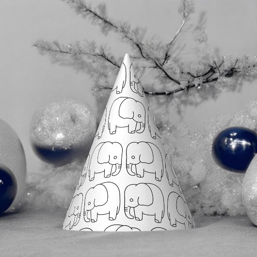 Chapeaux De Fètes Carton éléphant