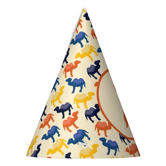 Chapeaux De Fètes Cartoon Camel Orange Bactrian 2 Humps Personnalisé (Gauche)