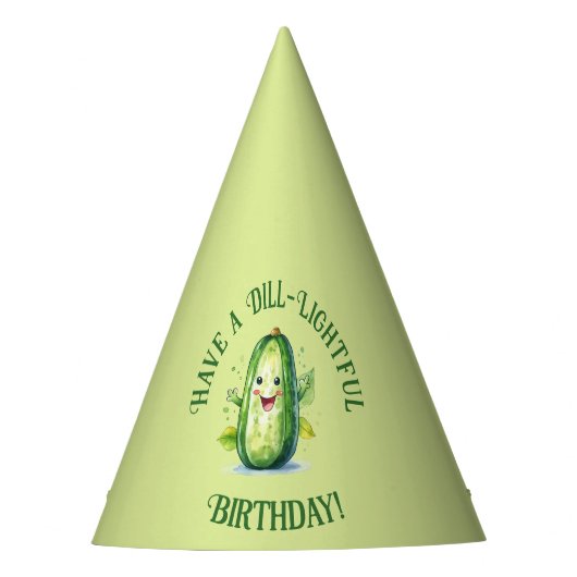 Chapeaux De Fètes Cartoon vert mignon Picket Anniversaire (Devant)