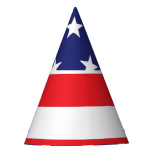 Chapeaux De Fètes Casquette américain du Flag Party Rouge Blanc et
