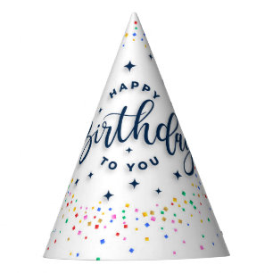 Chapeaux De Fètes Casquette classique de fête d'anniversaire du cône