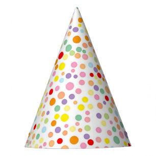 Chapeaux De Fètes Casquette coloré Confetti Dots Party