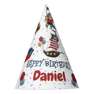 Chapeaux De Fètes Casquette d'anniversaire à thème pirate