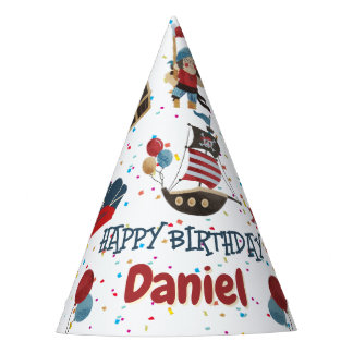 Chapeaux De Fètes Casquette d'anniversaire à thème pirate