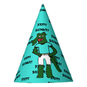 Chapeaux De Fètes Casquette d'anniversaire Alligator Surfeur 