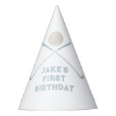 Chapeaux De Fètes Casquette d'anniversaire de golf bleu (Devant)