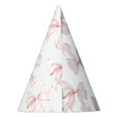 Chapeaux De Fètes Casquette d'anniversaire de la Bow rose (Dos)