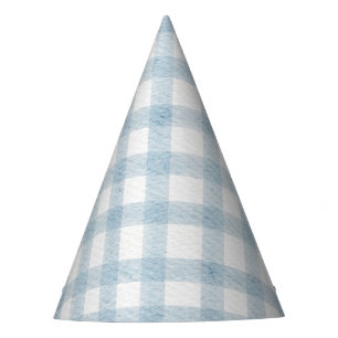Chapeaux De Fètes Casquette d'anniversaire motif d'aquarelle bleu