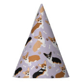 Chapeaux De Fètes Casquette de Corgi Dog Paws et Bones Party (Gauche)