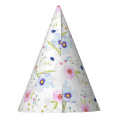 Chapeaux De Fètes Casquette de  de papier Motif de fleurs (Dos)