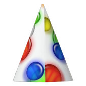 Chapeaux De Fètes Casquette de fête - Bulles d'anniversaire (Dos)