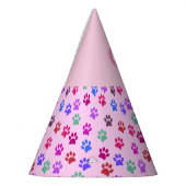 Chapeaux De Fètes Casquette de fête d'anniversaire Chien Empreintes  (Gauche)