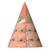 Chapeaux De Fètes Casquette de fête d'anniversaire conique pour enfa (Dos)