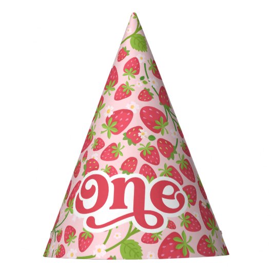 Chapeaux De Fètes Casquette de fête d'anniversaire de fraise (Devant)
