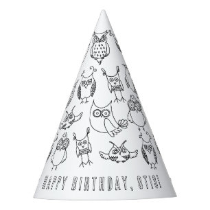 Chapeaux De Fètes Casquette de fête d'anniversaire de hibou