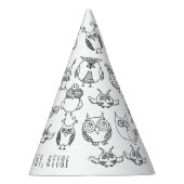 Chapeaux De Fètes Casquette de fête d'anniversaire de hibou (Droite)