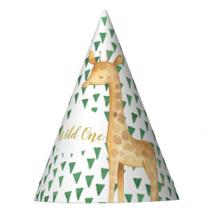 Chapeaux De Fètes Casquette de fête d'anniversaire de la Girafe Wild