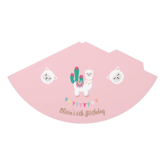 Chapeaux De Fètes Casquette de fête d'anniversaire de lama (Devant)