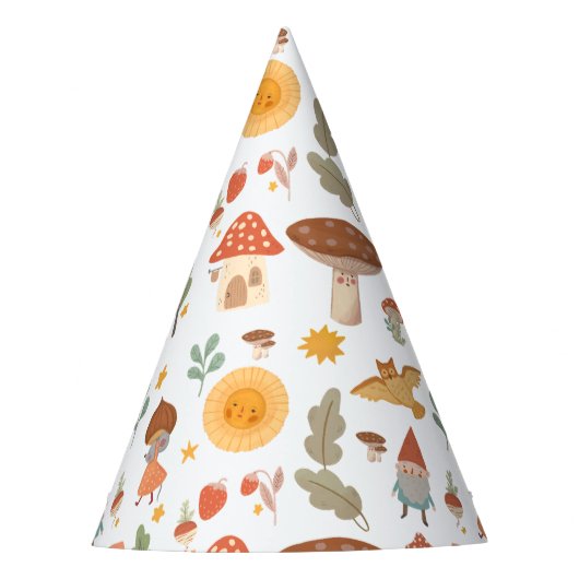 Chapeaux De Fètes Casquette de fête d'anniversaire du champignon for (Devant)