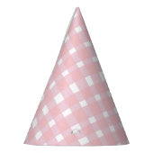 Chapeaux De Fètes Casquette de la En vichy Pastel Pink (Gauche)