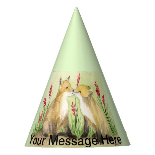 Chapeaux De Fètes Casquette de la fête Baby Foxes (Devant)