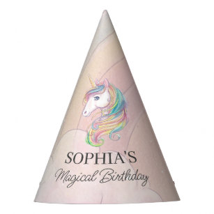 Chapeaux De Fètes Casquette de la fête d'anniversaire de Unicorne