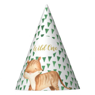 Chapeaux De Fètes Casquette de la fête d'anniversaire du Tigre Wild 