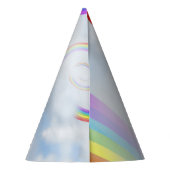 Chapeaux De Fètes Casquette de la fête d'anniversaire Rainbow (Dos)