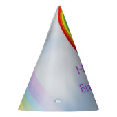 Chapeaux De Fètes Casquette de la fête d'anniversaire Rainbow (Gauche)