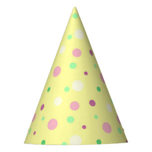 Chapeaux De Fètes Casquette de la fête des Dots Roses et Soleil