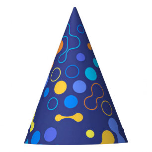 Chapeaux De Fètes Casquette de la fête des points de chimie bleu