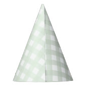 Chapeaux De Fètes Casquette de la fête En vichy Mint Green (Dos)