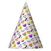 Chapeaux De Fètes Casquette de la fête Pride Hearts (Gauche)